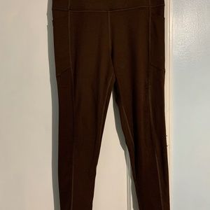 Victoria Secret Brown Leggings Women's 10 LIKE NEW